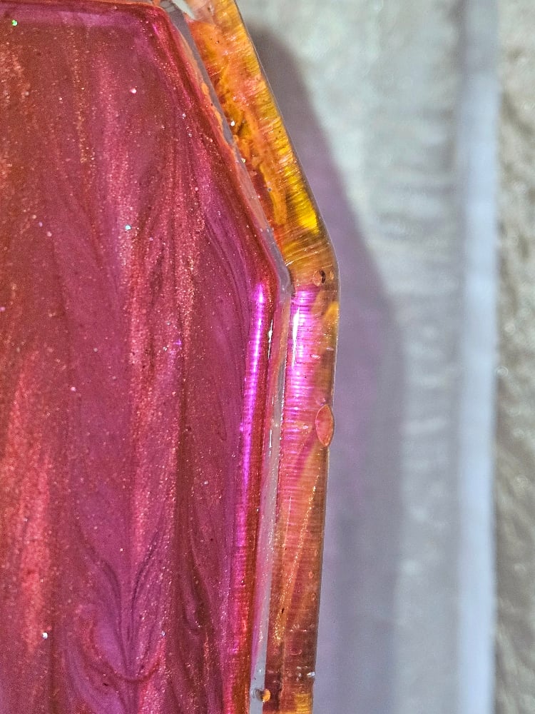 Image of Magenta Swirl Mini Coffin Tray