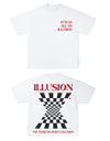 ILLUSION T-SHIRT: WHITE