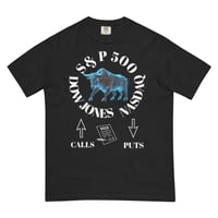 Image 1 of CITY RICH STOCK MARKET INDEX/MONEY MAKER T-shirt-Unisex Garment-Dyed Heavyweight