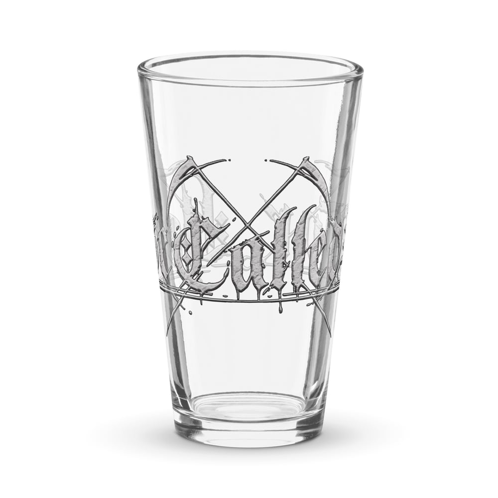 New logo pint glass