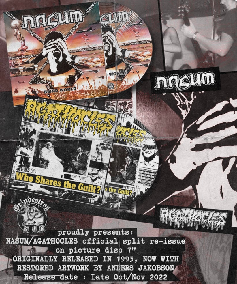 Nasum / Agathocles "split" 7" Picture Disc