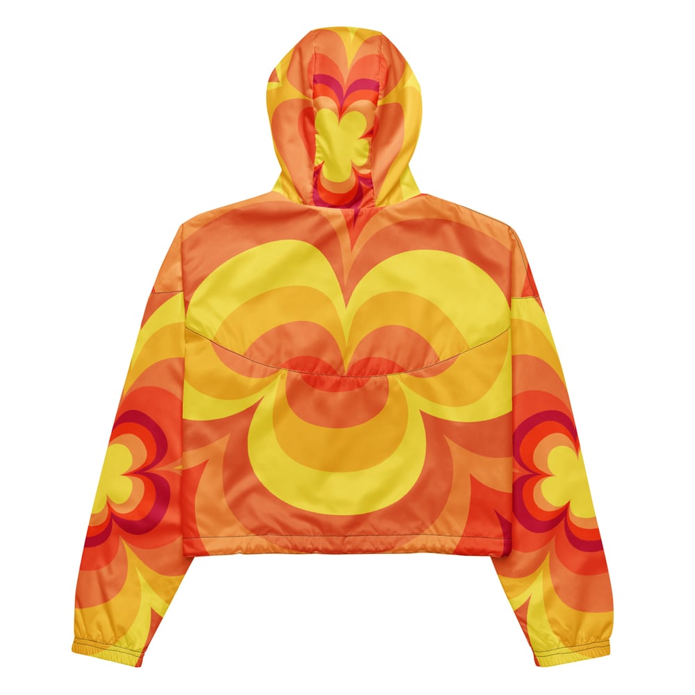 Image of Women’s cropped Groovy windbreaker