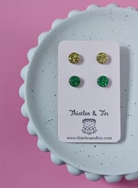 Image 5 of Acrylic Christmas Studs Twin Pack - SKU 426