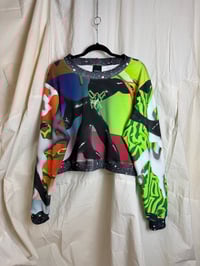 Image 1 of Virtual Paradise Crop Sweatshirt