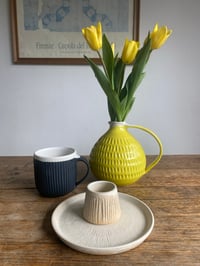 Image 3 of Large carved jug - yellow