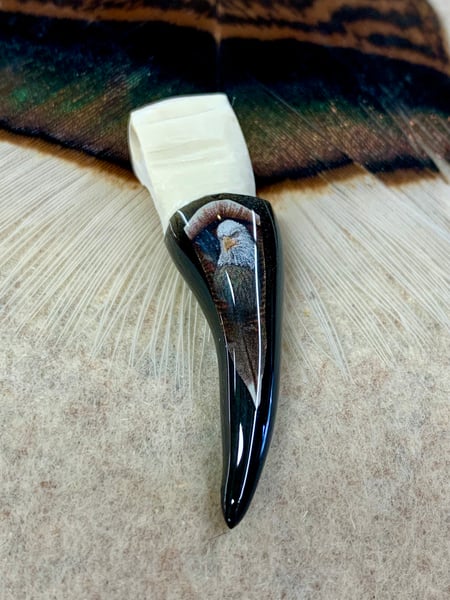 Image of Melissa Ball Eagle Head Logo Keychain/Zipper Pull 