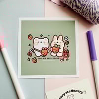 Image 4 of Berry Pals Art Print