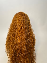 Image 3 of TOY| 28” DEEP T PART BOHO CURLY LACE FRONT WIG 