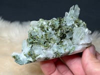 Image 9 of Epidote On Quartz Crystal Specimen #2102