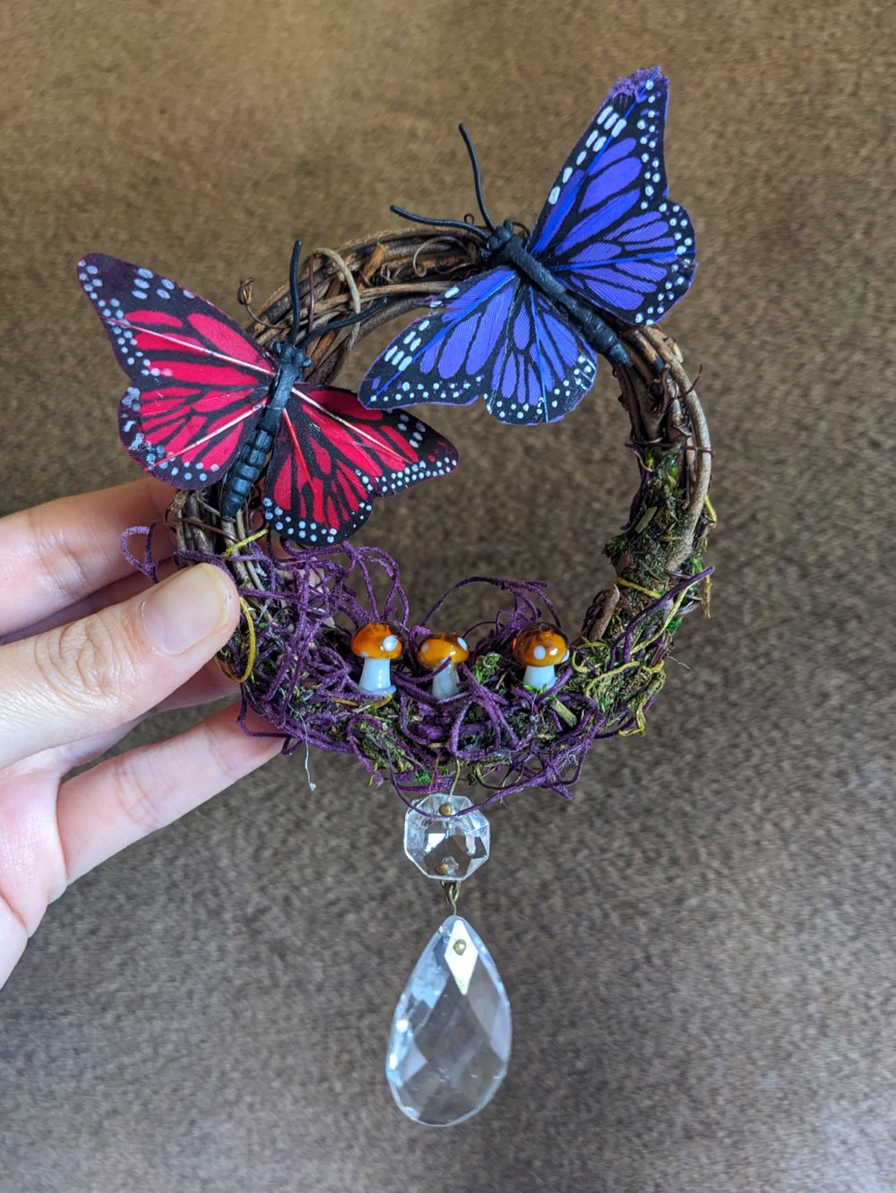 Image of Mini Grief Wreath (butterflies)