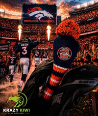 Image 3 of Denver Broncos custom Golf Club Cover hand knit logo NFL fan  gift-c0fa25b4