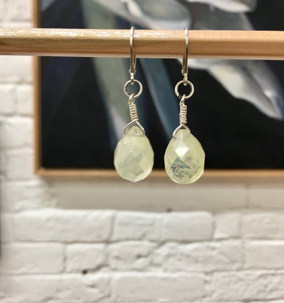 Image of Pineapple quartz earrings 