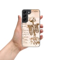 Image 1 of Antique Book Page Anatomical Skeleton Sketch Clear Case for Samsung®