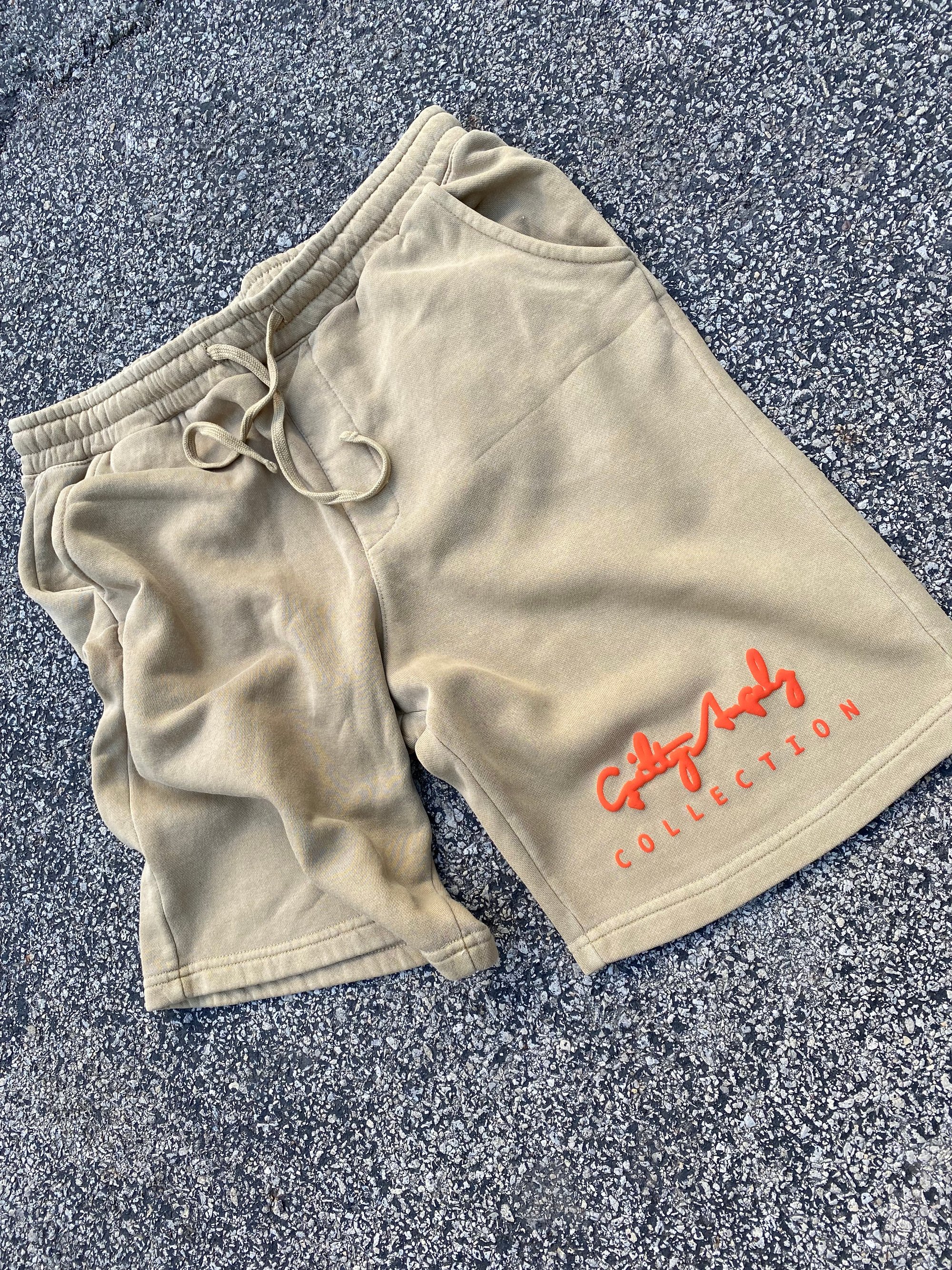 Image of GA Signature shorts (tan/orange)