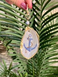 Anchor Oyster Bag Charm