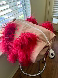 Image 2 of Maxi Fur Duffle w/ Keychain