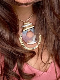 Image 4 of Mocha Round Necklace