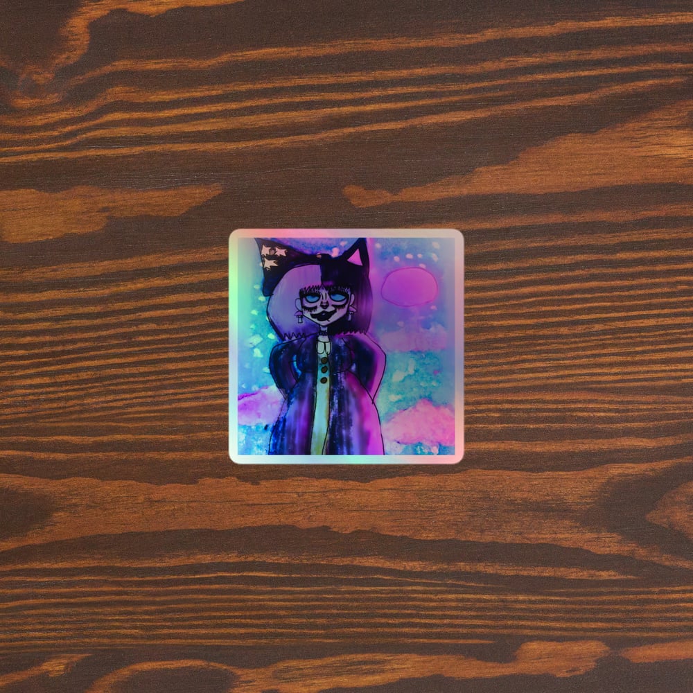 Image of Mystical Meow Holographic stickers