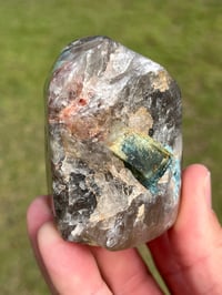 Image 2 of Smoky Quartz & Aquamarine Polished Freeform #2322