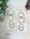 Santa Claus Boot Stencil