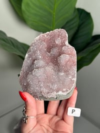 Image 16 of SMALL SELF STANDING COTTON CANDY APOPHYLITE CUT BASES -INDIA-