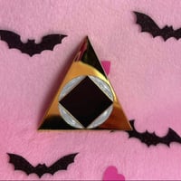 Image 6 of 2.25 Inch Matrix Icon 2nd Ed. - Gold Plated Finish Pin