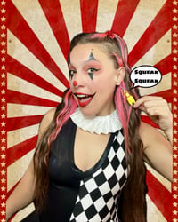 Image 2 of Tiny Rubber Chicken Earrings (with squeaker)