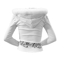 Image 2 of white starkissed hoodie *black*