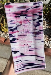 Image 2 of Magenta Dichroic Palm Frond Set