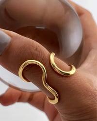 Image 1 of Bold Thumb Rings – Silver & Gold