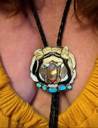 Image 4 of Shirley Benn Inlay lion 🦁 Bolo/ pendant 