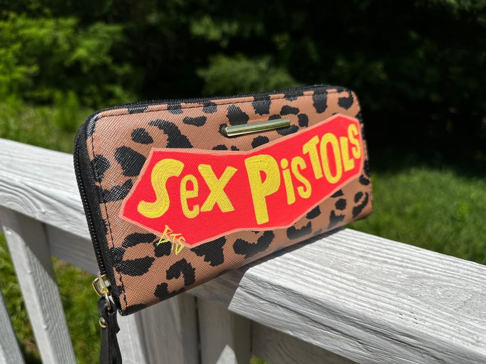 Sex Pistols Leopard Zip Wallet