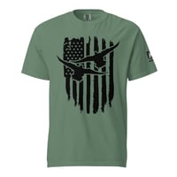 Image 4 of Christian Waterfowlers American Flag Ducks Unisex garment-dyed heavyweight t-shirt copy