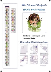 Image 3 of The Faerie Harbinger: Layla Full Size Diamond Painting by Amanda Hicks copy