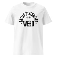 Image 2 of Distracted Unisex organic ribbed neck t-shirt