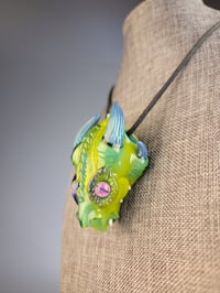 Image 3 of Aqua Green DragonHead Pendant