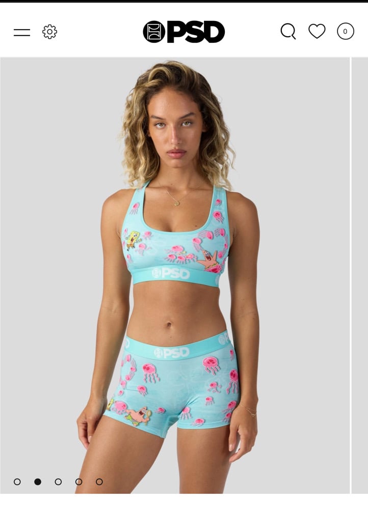 PSD x SpongeBob Sportabra & Boyshorts Set