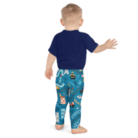 Image 1 of Boy's Kid's Leggings (Cars and Roads)