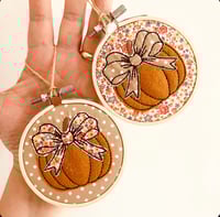 Image 2 of Pumpkin Mini Hoop Decoration