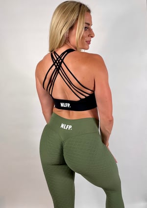 Image of SCRUNCH BOOTY LEGGINGS OLIVE GREEN 