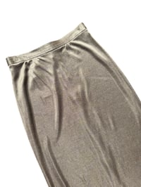Image 2 of 70's Gold Gloss Midi Skirt S/M