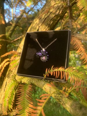 Purple Amethyst Dragon Necklace 