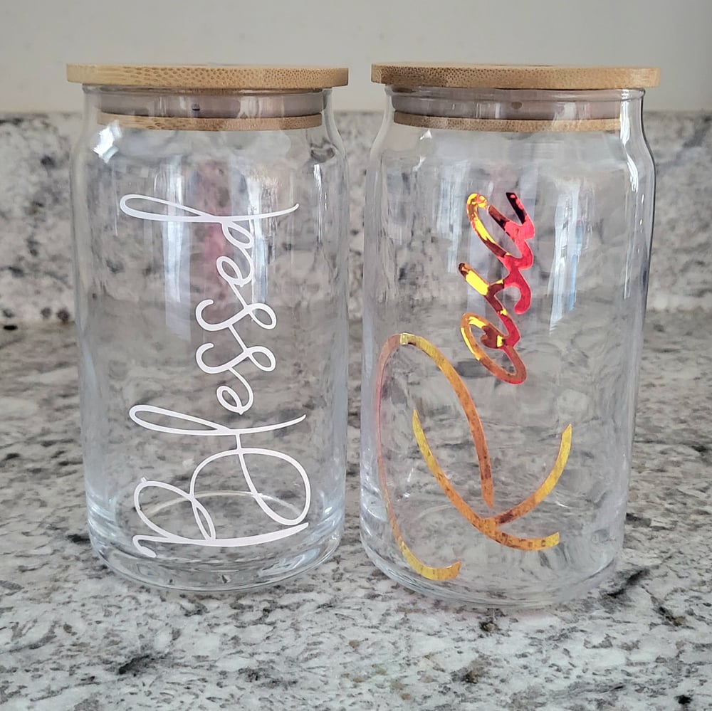 Customized Name Glass