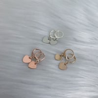 Image 1 of Mini Hearts Earrings (available in 3 colors) 