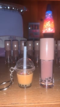 Image 3 of Brown Sugar Milk Tea Boba Lip Gloss 