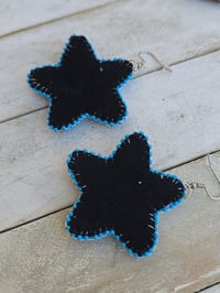 Image 3 of Orange Quill Floral earrings 