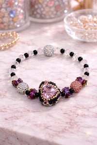 Image 1 of Sparkling Pink Sweetheart  Bracelet 