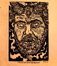 Image 2 of Stand for the Fire Demon (Linocut)