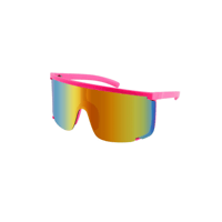 Pink Luna Oversized Wrap Around Sunglasses
