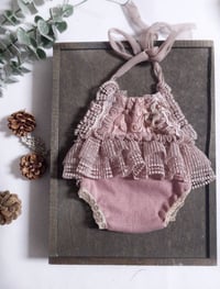 Image 1 of Newborn body-dress - Carlie - dusty pink | photo props
